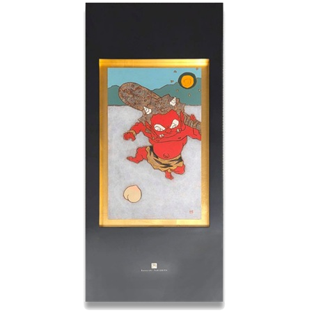 瀧下和之「桃太郎図　七百九拾九　鬼に金棒。」